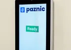 Show photo 16: Paznic touch screen displaying the Ready state on a branch wall
